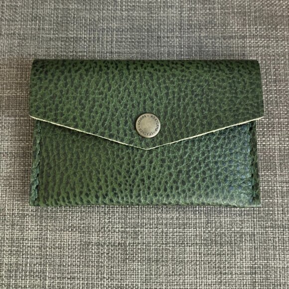 Portland Leather mini envelope wallet in Avocado - Picture 1 of 3